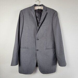 Ferrecci Uomo Made in Italy Double Vented Blazer Sport Jacket Size 42L Gray